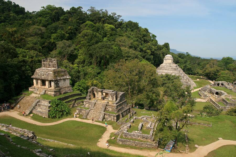 Le rovine di Palenque nel Chiapas, uno dei siti archeologici maya più suggestivi