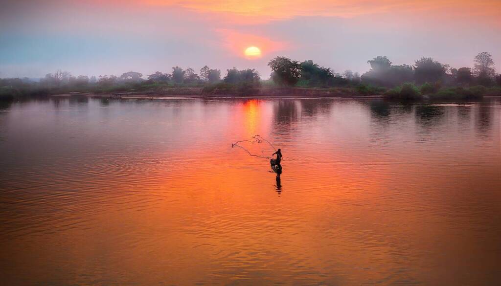 Fiume Mekong in Laos