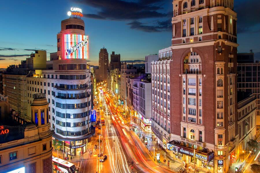 Gran Via a Madrid